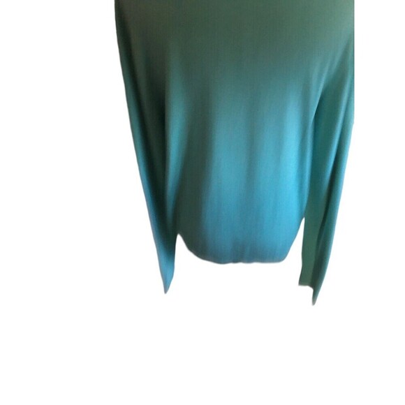 Vineyard Vines Sweater Women's Size XS Mint Green Cotton Mock Neck 1/4 Zip - Picture 5 of 7